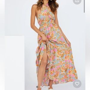 Hello Molly Important Piece Maxi Dress Sage